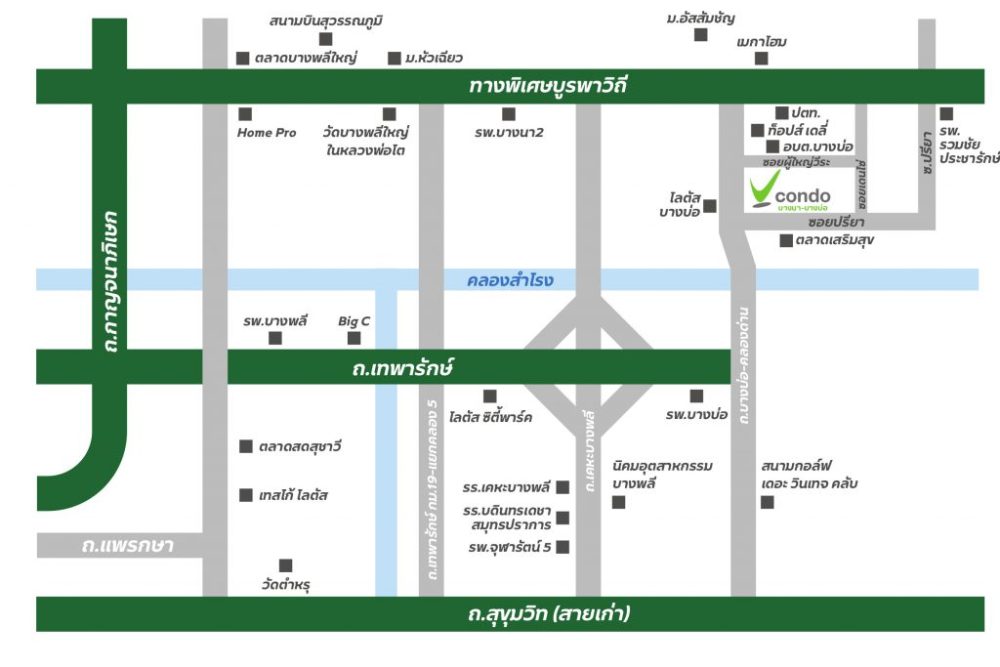 แผนที่บางบ่อ